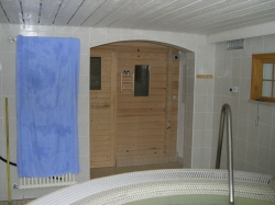 Unsere Blockbohlensauna